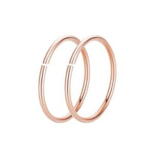 Stainless Steel Rose Gold Hoop Jewelry